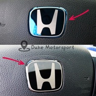 Honda Jazz GE GD GK City GM6 GM2 GN2 Civic FD FB FC Steering Stereng Type R Logo Emblem Badge Black 
