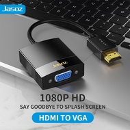 Jasoz HDMI to VGA Adapter 1080p Audio Video HDMI to VGA Converter With Cable Power Supply For Ps4 Monitor Projector