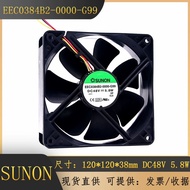 SUNON EEC0384B2-0000-G99 48V 5.8W 12CM Inverter Cooling Fan 12038