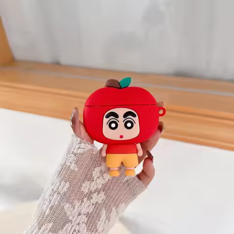 For Airpods 4 Pro Pro 2 Pro 3 Crayon Shin-chan Apple Headgear Silicone Earphone Case Accessories Cov