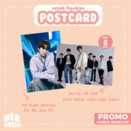 PRINTING POSTCARD 1 SIDE / 2 SIDES FREE/CUSTOM PHOTOS