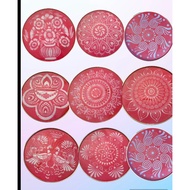 Rangoli stencil colourful kolam design 15,12/8/4/ inches Rangoli Kolam  Rangoli Stencil Acuan Kolam 