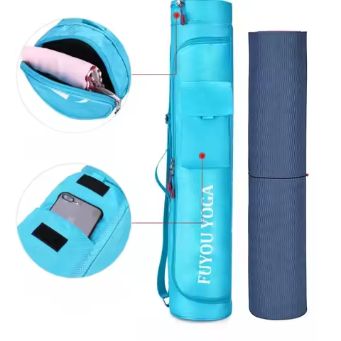 Fitness Sports Yoga Mat Bag Multifunction Pocket Yoga Carrier Knapsack Large Capacity Storage Yoga M