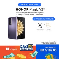 [NEW] HONOR Magic V2 5G (16GB+512GB) Thinnest &amp; Lightest foldable smartphone | 5000mAh Silicon-Carbon Battery