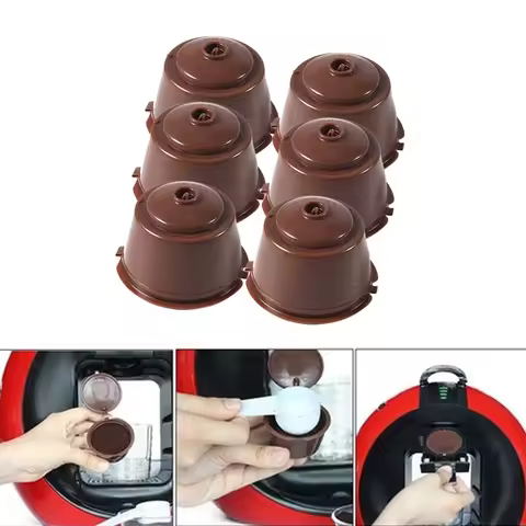 6Colors Refillable Dolce coffee Capsule nescafe dolce reusable capsule capsules dolce gusto