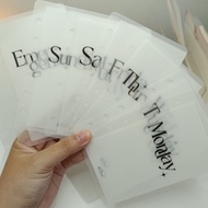 Cash Envelope A7 Daily Budget size | Category envelope for budgeting