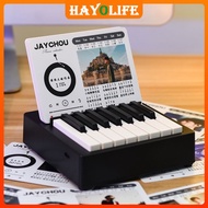[Hayolife]2024Year Mini Piano Calendar Can Play Jay Chou Desk Calendar2024Desktop Decoration Peripheral Birthday Gift