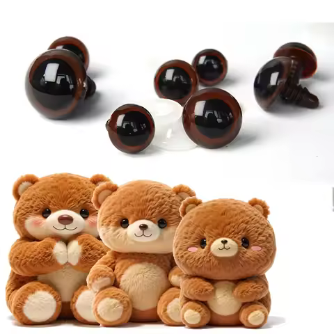 20/50pcs of safety eyes suitable for Amigurumi with washers 8-20mm brown plastic safety eyes crochet
