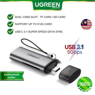 UGREEN 2 in 1 Card Reader USB C USB 3.0 SD TF OTG Type C Memory Card Reader Micro SD SDHC SDXC for M