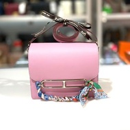全新HERMES MINI ROULIS 豬鼻包 X9葵錦紫SWIFT皮/銀扣 #BRAND NEW #香榭站正品