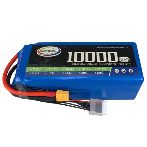 Rechargeable LiPo Battery 6S 22.2v 10000 12000 16000 22000mAh 25C For RC Aircraft Ducted Airplane UA