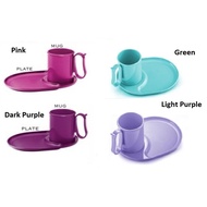 8015 Tupperware Tea For Two Set /Micro Mug & Plate/ Plate Tupperware/ Tupperware Micro Mug -Ready