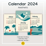 2024 Calendar/2024 Desk Calendar/2024 Wall Calendar/Eternal Calendar/AESTHETIC Calendar/Mini Calendar+Memo 2024 | Desk Calendar/Sitting Calendar 2024 | Souvenir CALENDAR 2024/cute CALENDAR 2023 by MEJENG DINDING/MINI DESK CALENDAR 2