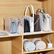 Bag baffle bag rack wardrobe storage free partition shelf desktop bookshelf universal finishing baff