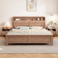 【SG Sellers】Solid Wooden Bed Frame Bed Frame With Mattress Storage Bed Frame Queen/King Bed Frame