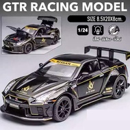 โมเดลรถเหล็ก NISSAN GTR R35 MOTUL AUTECH สเกล1/24 เปิดประตูได้รอบคัน (มีไฟ-มีเสียง-วิ่งได้) คันใหญ่จ