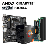 【重磅價】AMD【6核】Ryzen5 5500GT+技嘉 B550M DS3H AC+美光 Crucial PRO DDR4-3200 16G*2+鎧俠 KIOXIA Exceria G2 1TB