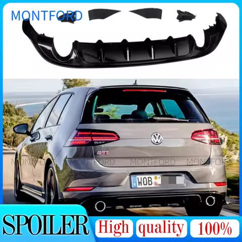 Diffuser for Volkswagen GOLF 7 / 7.5 VII MK7 / 7.5 GTI R Series hatchback pre-replacement rear bumpe