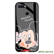 Softcase Glass karakter Oppo F9 F7 F5 - J13 - Casing Hp