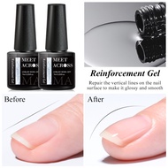 MEET ACROSS Reinforcement Gel Nail Polish Keep Long Lasting Enhanced Nail Art Thickness Base (7ml)