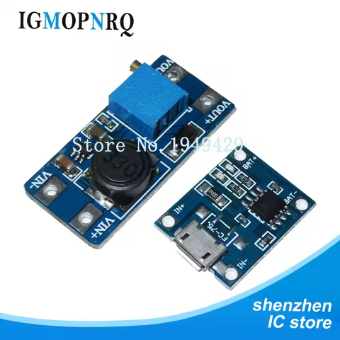 Micro USB 5V 1A 18650 TP4056 module for lithium battery charger charging board with protection + MT3