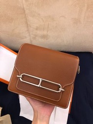 Hermes Mini Roulis Barenia Faubourg PHW 福寶馬鞍皮 銀扣