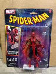 全新現貨 Marvel Legends 蜘蛛人復古吊卡 女夜魔俠 艾莉卡 Elektra Daredevil 漫畫版