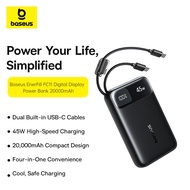 [CCC Certified]Baseus EnerFill FC11 20000mAh 45W Digital Display Power Bank with Dual Built-in USB-C