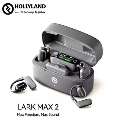 Hollyland LARK MAX 2 Ai Noise Cancellation Wireless Microphone for Youtuber Tiktok Vlog Audio Monito