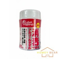大王製紙 - Elleair 藥用酒精消毒濕紙巾 80枚（平行進口-包裝隨機）