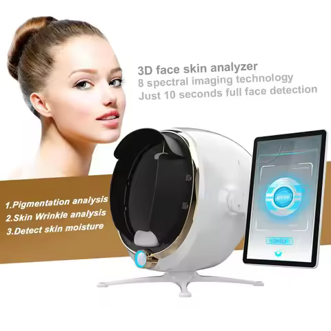 Portable 13.5 Inch/21.5 Inch 3D Skin Analyzer Machine AI Intellgent Magic Image Facial Scanner Care 