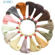 QINMEI Doll Chemical Fiber Wig, Chemical Fiber Soft Silk BJD SD Doll Hair, Fiber Wig BJD Doll DIY Co