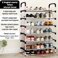 LG Rak Sepatu 8 Susun Gantungan Payung Rak Sepatu Stainless Steel Rak Sepatu Portable Serbaguna