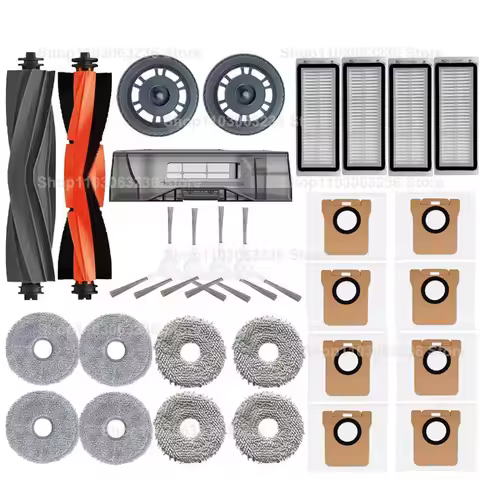 For Dreame L20 Ultra Robot Vacuum Spare Parts Dreame L30 Ultra Rubber Main Brush Side Brush Mop Clot