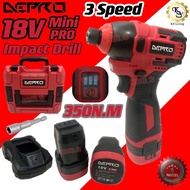 Kim.S DEPRO 18V Cordless Impact Drill 150N.M Brushless Drill Set Drill Driver Battery Milwaukee Akaido