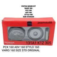PISTON KIT VARIO 160 ADV 160 PCX 160 STYLO 160 SIZE STD ORIGINAL 131A1 K1Z 305