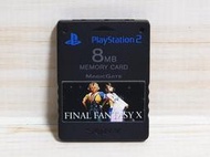 {哈帝電玩}~PS2 SONY 日製原廠記憶卡 8MB 日本製造 太空戰士10 FF-X 圖樣 少用 功能正常良好~