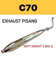 HONDA C70 EXHAUST - 2KG (GCM) /// LAMPU BULAT C70 C70Z EXHAUST PISANG EKZOS MUFFLER EXHAUST EKZOS PI
