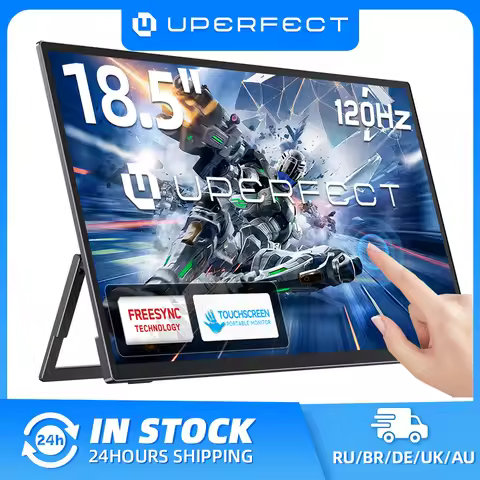 UPERFECT E6 Pro 18.5" 120Hz Gaming Touchscreen Portable Monitor 1080P USB-C HDR FreeSync Travel Exte