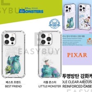 🇰🇷 Disney Pixar Monsters SULLEY MIKE DOODLE CLEAR AIR CUSHION REINFORCED CASE 迪士尼 怪獸大學 怪獸公司 大眼仔 毛毛 帶防摔效能 手機保護套 (適用於多款型號) iPhone14 iPhone 14 iPhone13 iPhone12 iPhone11 iPhone SE3 適用 三星 Samsung Galaxy S20 Note 20 Ultra Galaxy S22 S22 Ultra 正貨 韓國空運到港