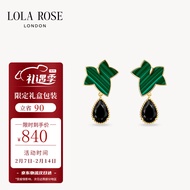 LOLA ROSE罗拉玫瑰常青藤水滴耳环女情人节礼物送女友