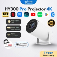 TMS HY300 Pro Android 13 4K LCD Projector Smart Mini Portable Projektor for Phone WiFi 6 Bluetooth L