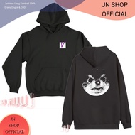 Jnshop Hoodie Jumper kpop Taehyung Bangtan V Logo Yeontan DB Dog Silhouette Box