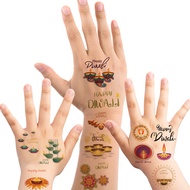 Oringaga 390 Happy Diwali Party Temporary Tattoos for Kids - Diwali Hindu Festival of Lights Party S