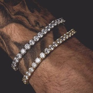 New Hip Hop Bracelet Water Diamond Bracelet Men's Diamond Bracelet