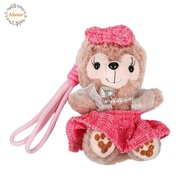 AHOUR Bow Bear Doll Keychain, Shirley Mei Duffy Hanging Accessory Duffy Bear Plush Dolls, Creative K