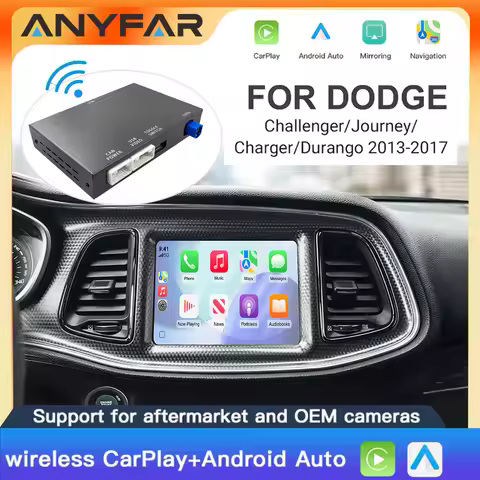 Wireless CarPlay Android Auto Retrofit Kit OEM Screen Upgrade Decoder Box for Dodge Challenger Journ