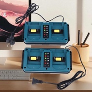 [UtilizingS] For Makita 18-20V  Rechargeable Portable Mini Dual Ports Charger BL1860B BL1850B BL1830