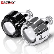 2.5 Inch Universal Bi xenon HID Projector Lens Silver Black Shroud H1 Single Xenon LED light H4 H7 M