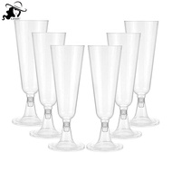 LISHU 1/10Pcs Plastic Disposable Clear Champagne Cotail Glasses  Cups Birthday Party Wedding Anniver